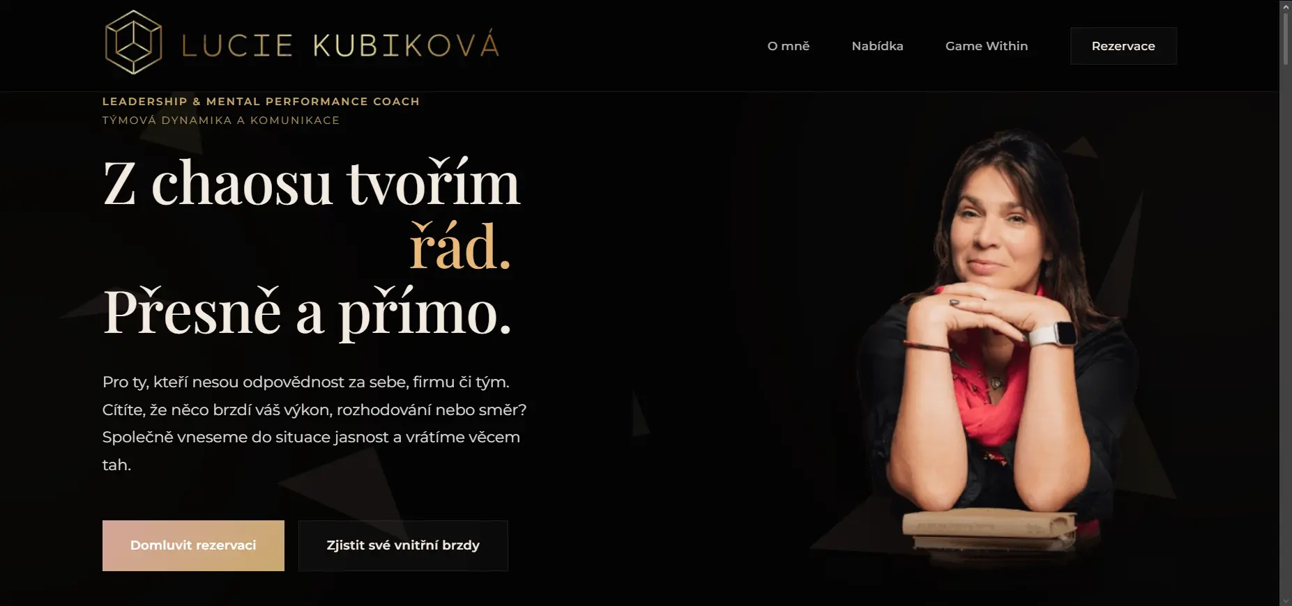 Lucie Kubiková – Web pro koučku