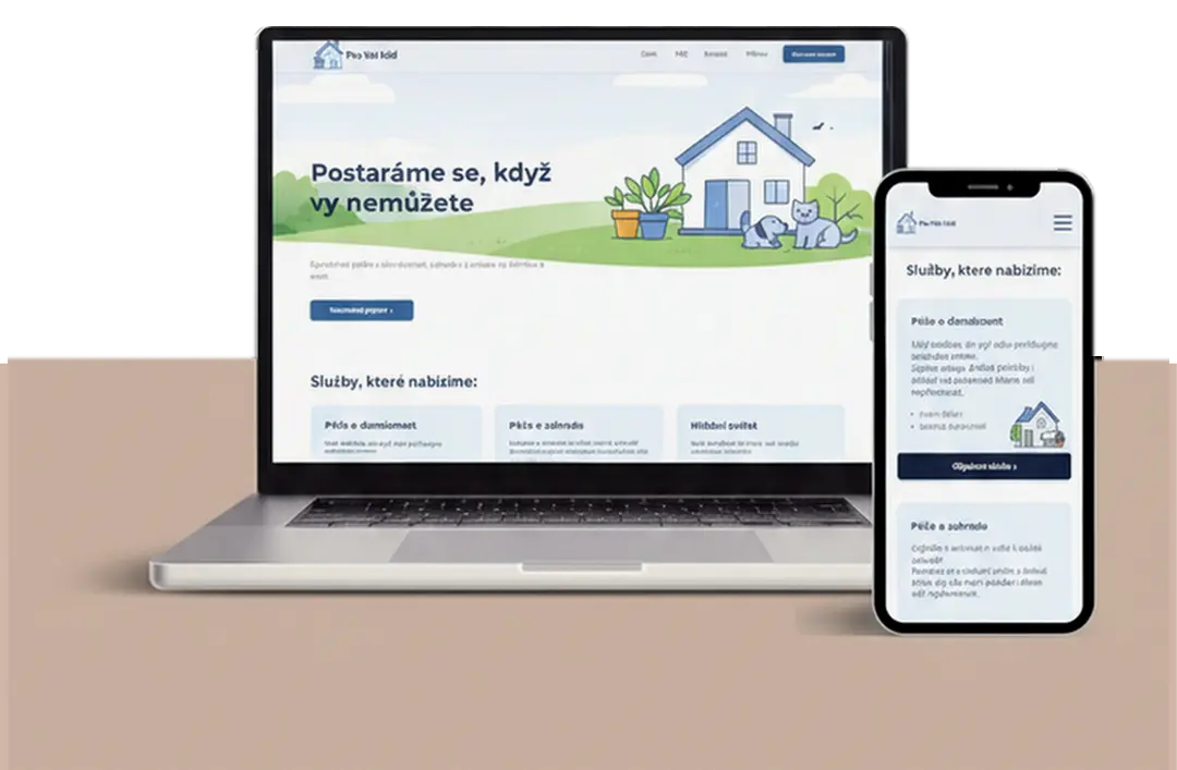 Pro Váš Klid – responzivní web pro asistenční služby